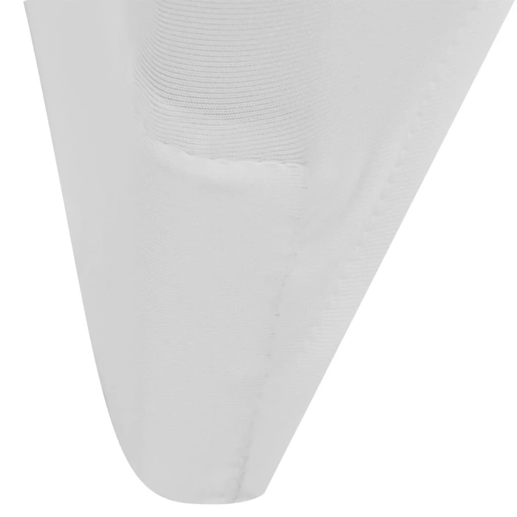 vidaXL Chair covers stretch 18 pcs white