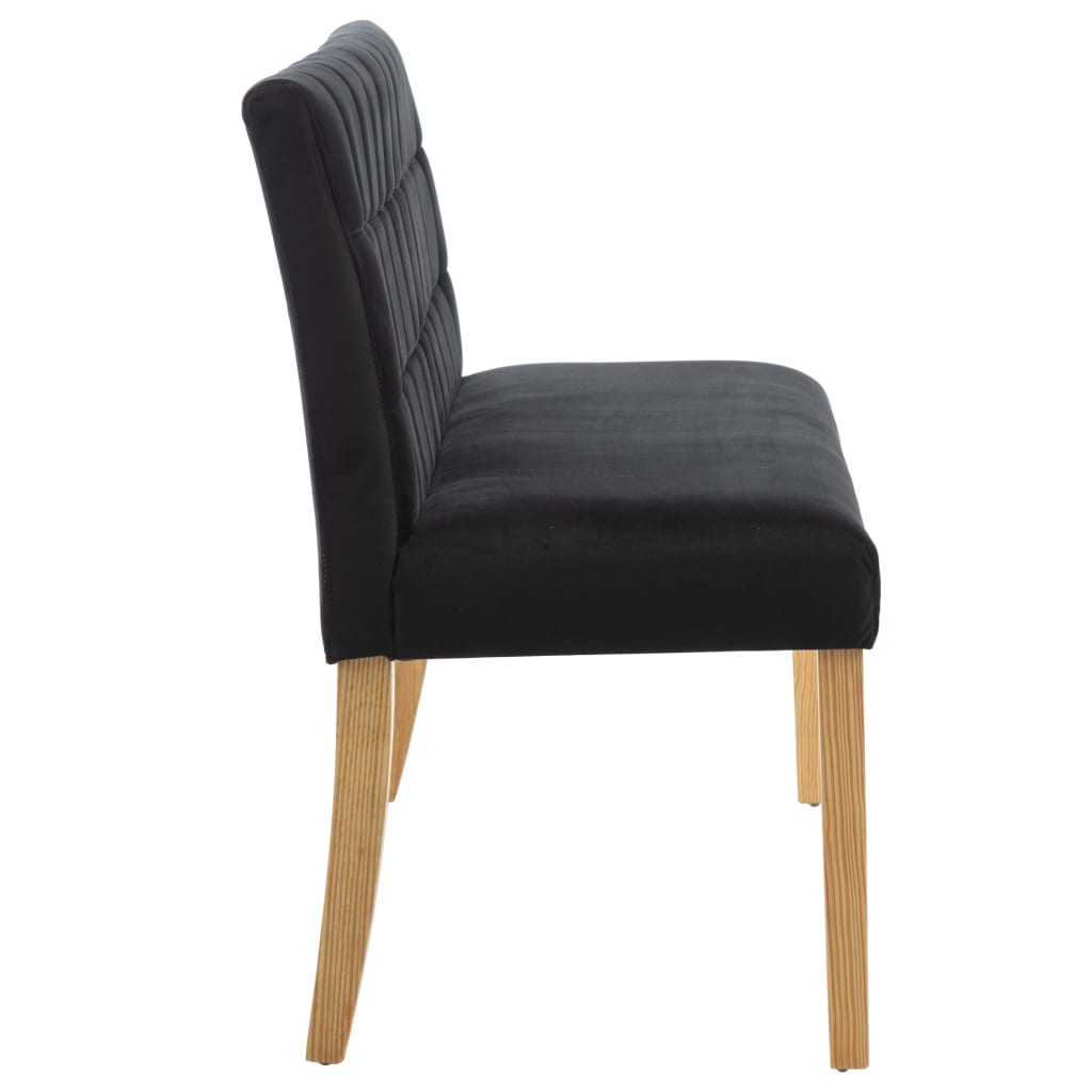 vidaXL Bench 140 cm velvet black