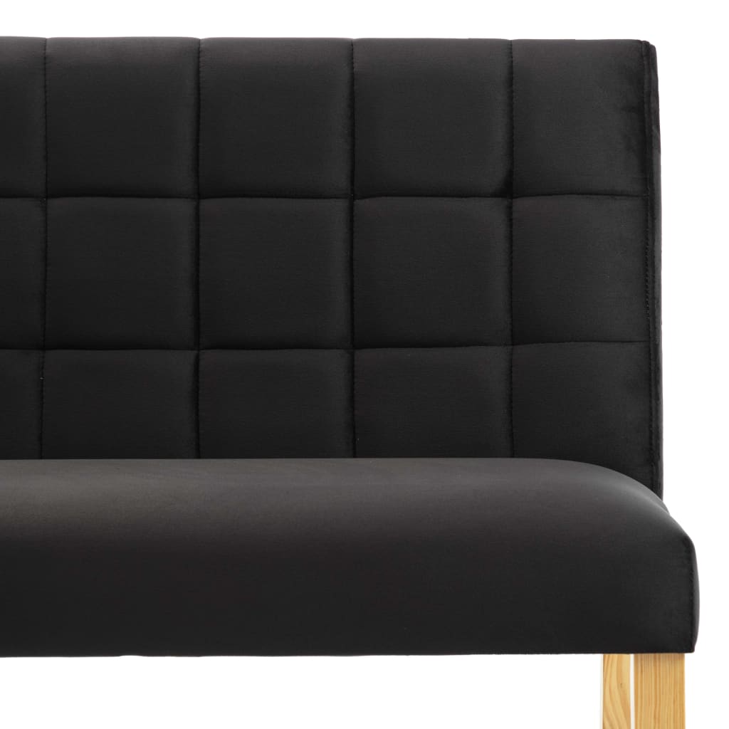 vidaXL Bench 140 cm velvet black