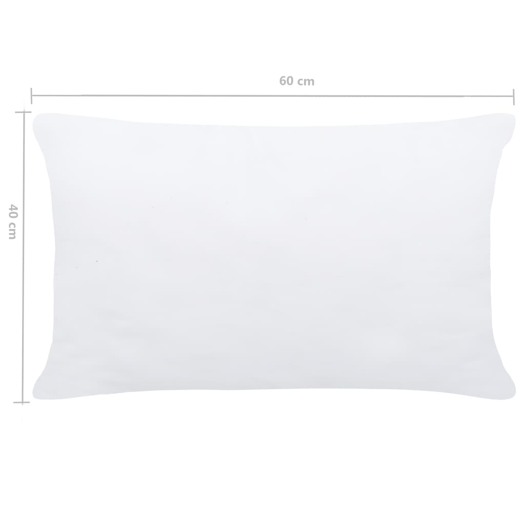 vidaXL Pillow Filling 2 pcs 60x40 cm white