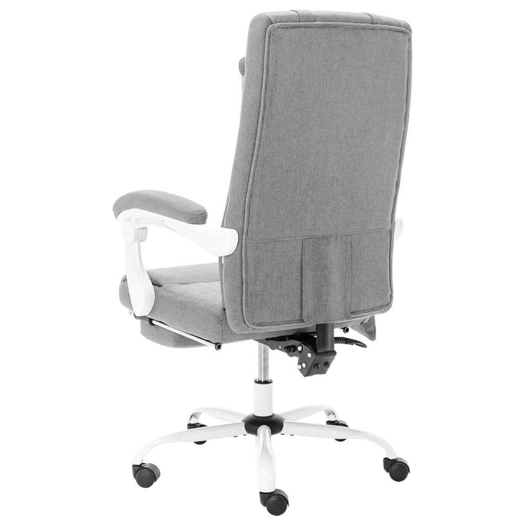 vidaXL Office Massage Chair Fabric Grey