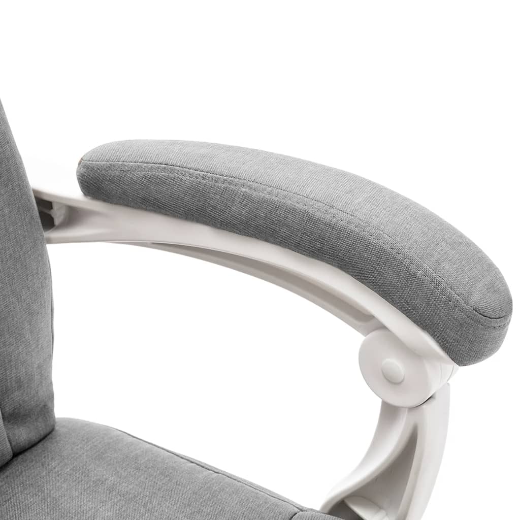 vidaXL Office Massage Chair Fabric Grey