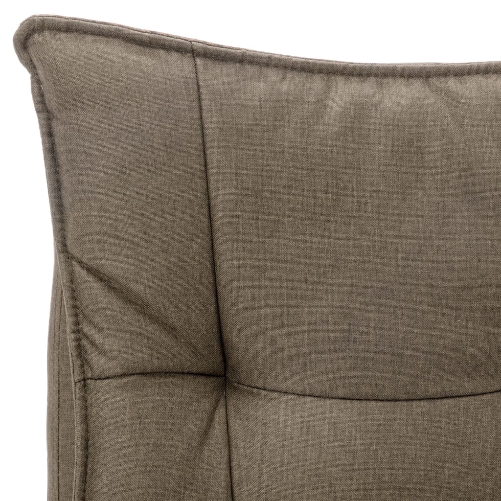 vidaXL Kantoormassagestoel stof taupe