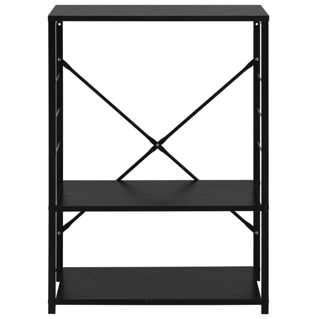 vidaXL Microwave Cabinet 60x39.6x79.5 cm Engineered Wood Black