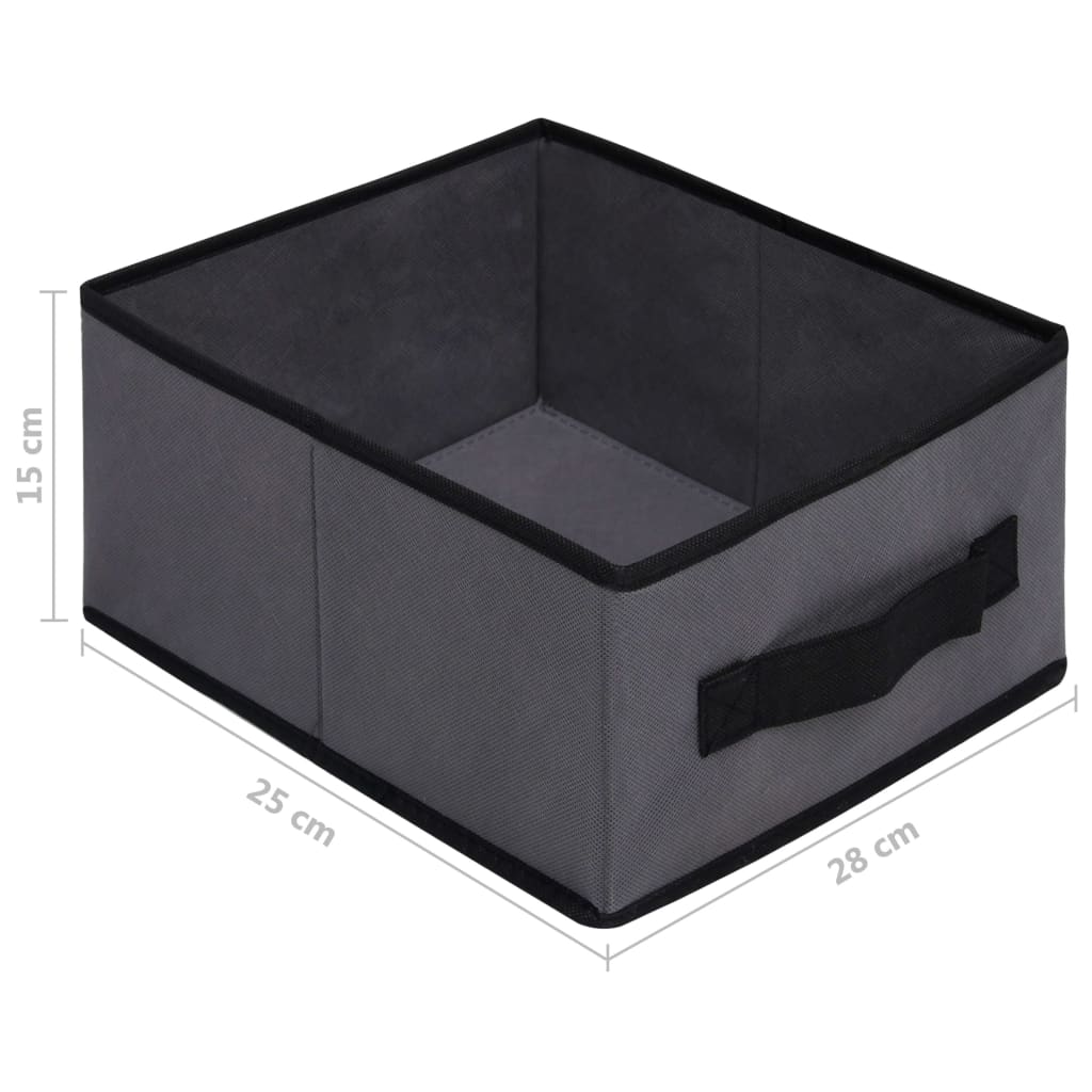 vidaXL Opbergkast met 6 lades 55x29x55 cm staal grijs