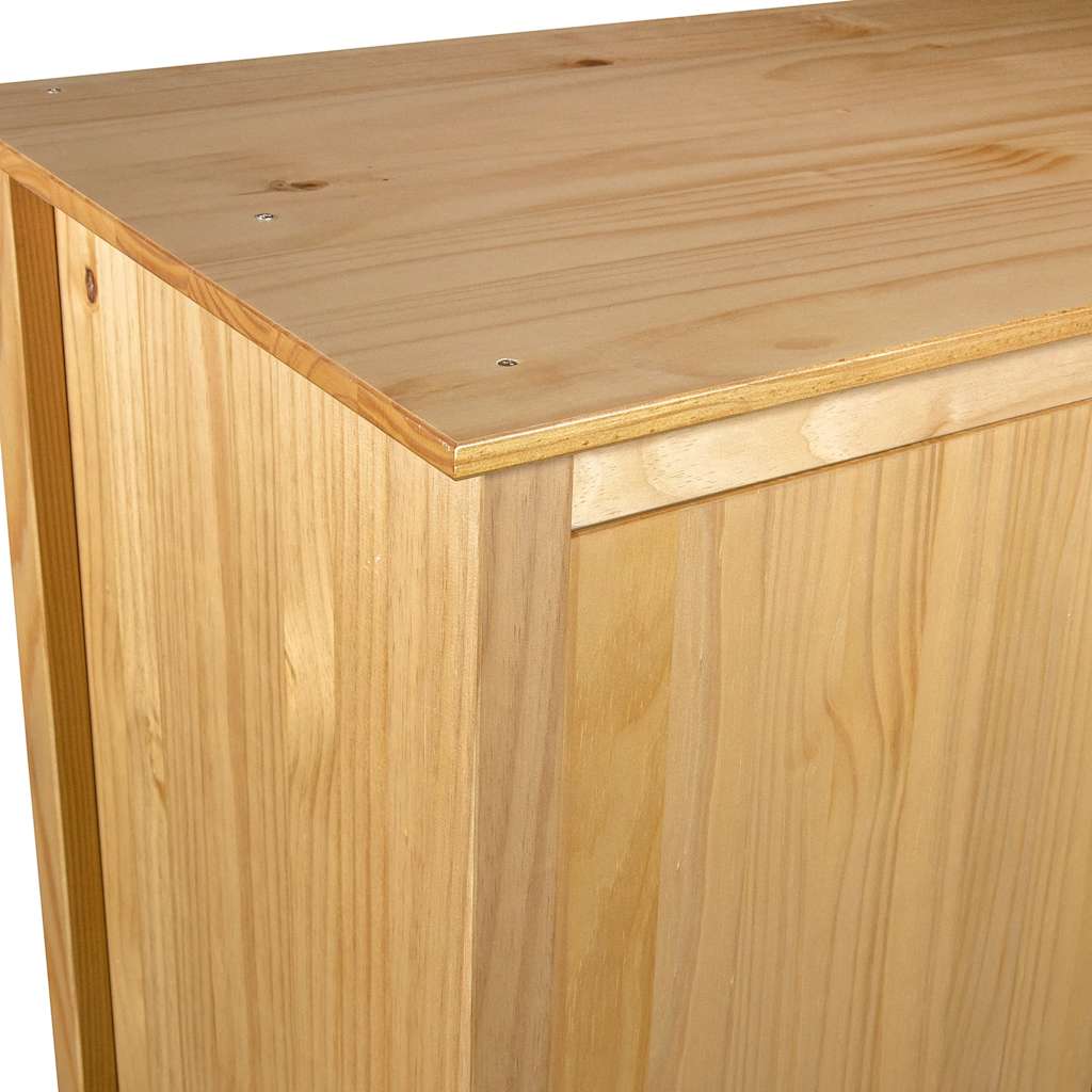 vidaXL Kledingkast Hill 2 deuren 89x50x170 cm massief grenenhout