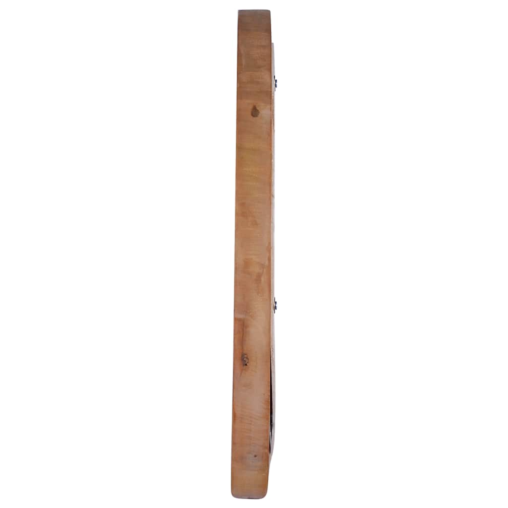 vidaXL Wall Mirror round 40 cm teak