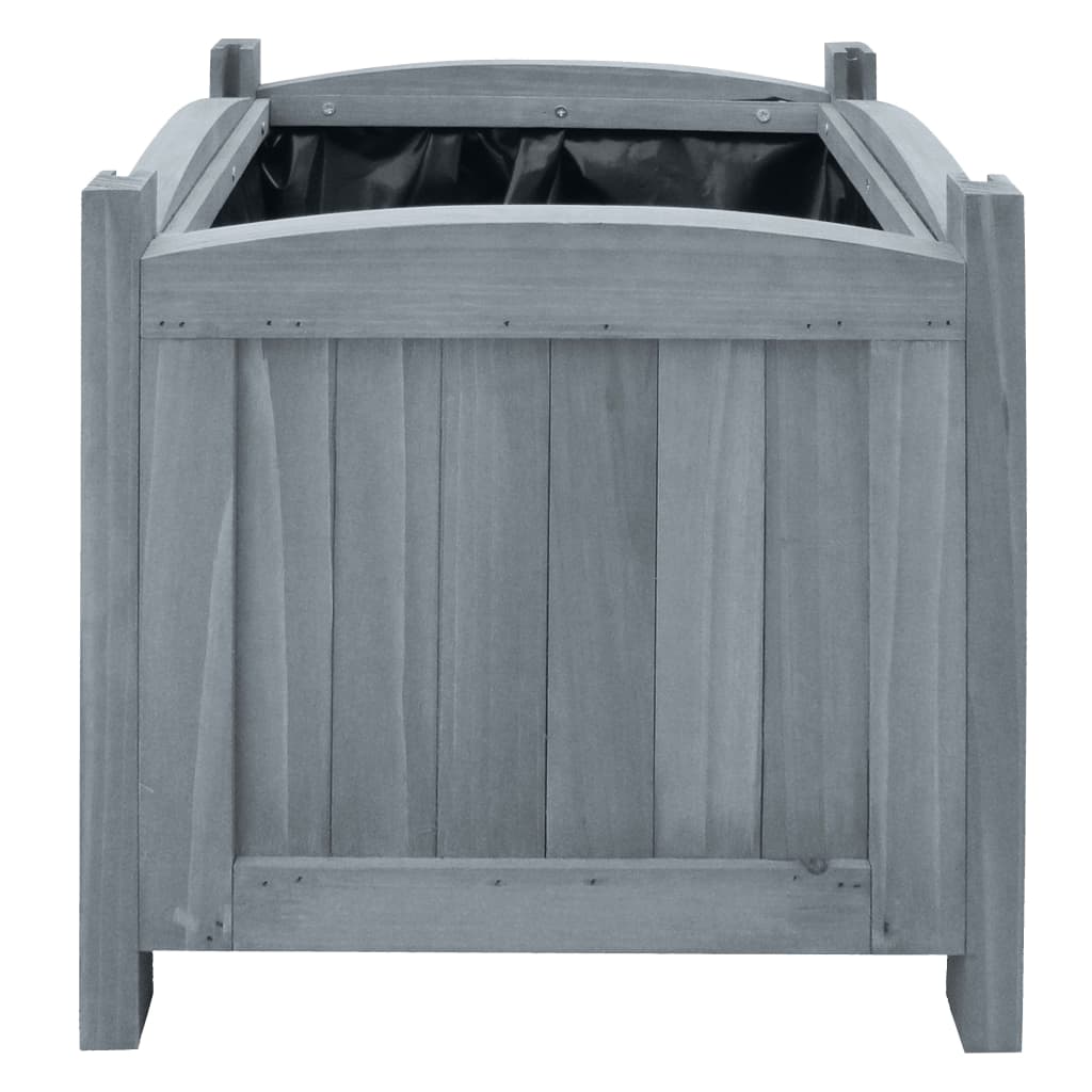 vidaXL Plantenbakken verhoogd 2 st 30x30x30 cm massief vurenhout