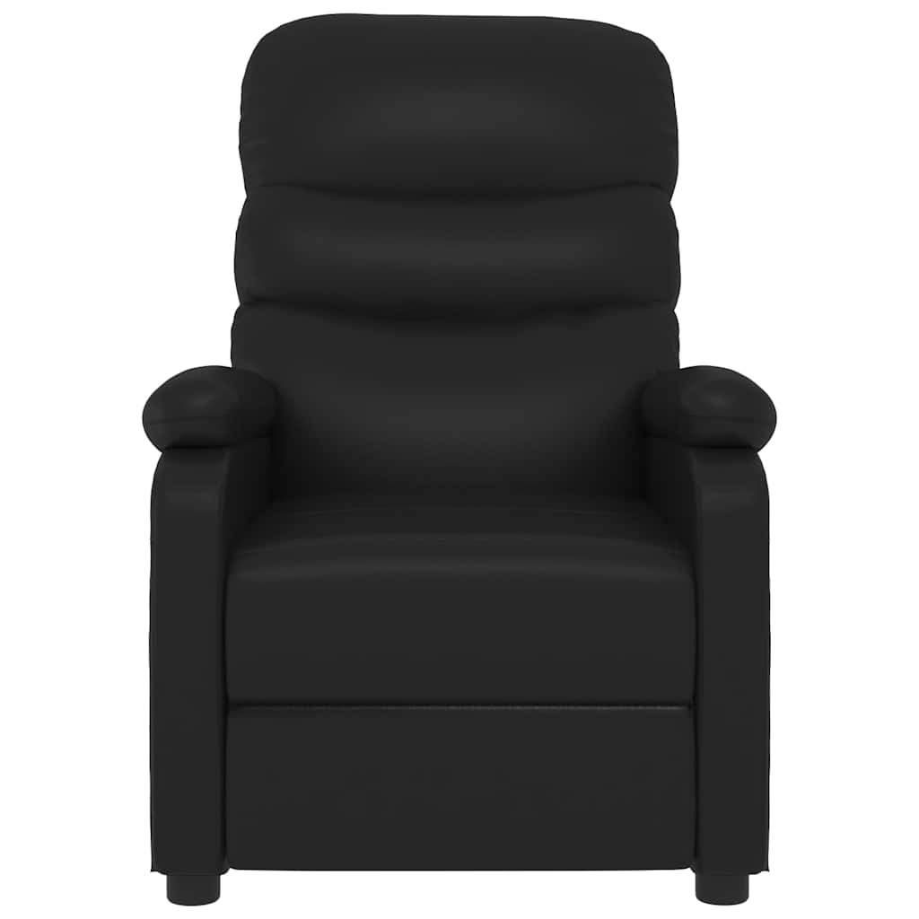 vidaXL Fauteuil verstelbaar kunstleer zwart
