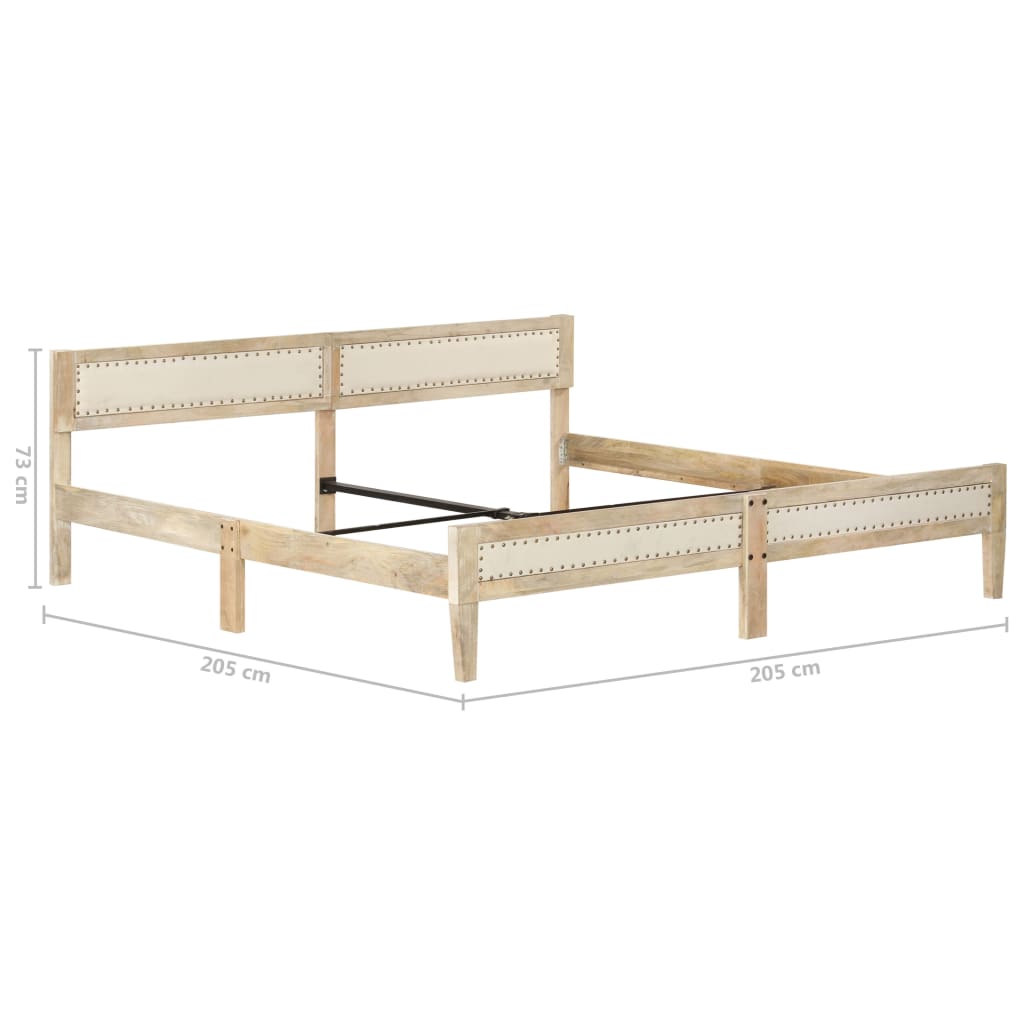 vidaXL Bed frame solid mango wood 200 cm
