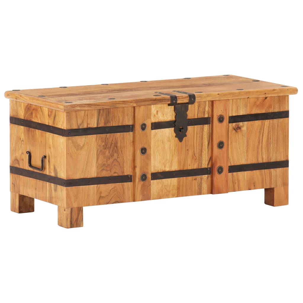 vidaXL Storage Chest 90x40x40 cm Solid Acacia Wood