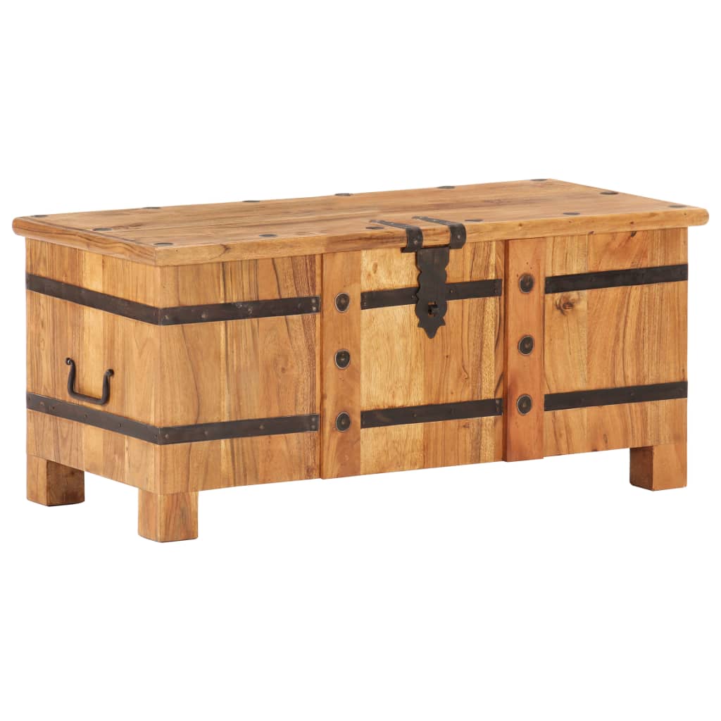 vidaXL Storage Chest 90x40x40 cm Solid Acacia Wood