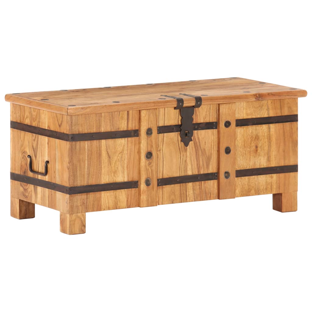 vidaXL Storage Chest 90x40x40 cm Solid Acacia Wood