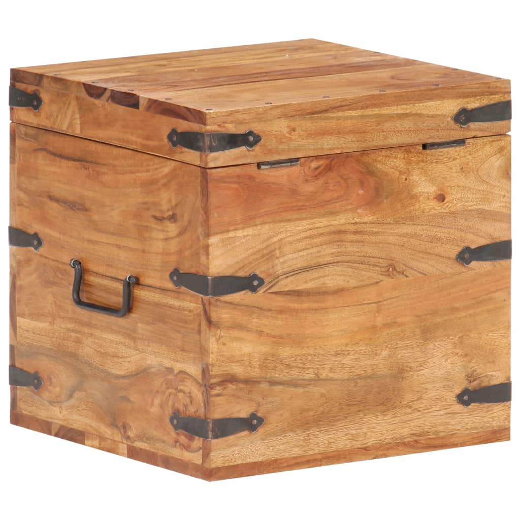vidaXL Storage box 40x40x40 cm solid acacia wood