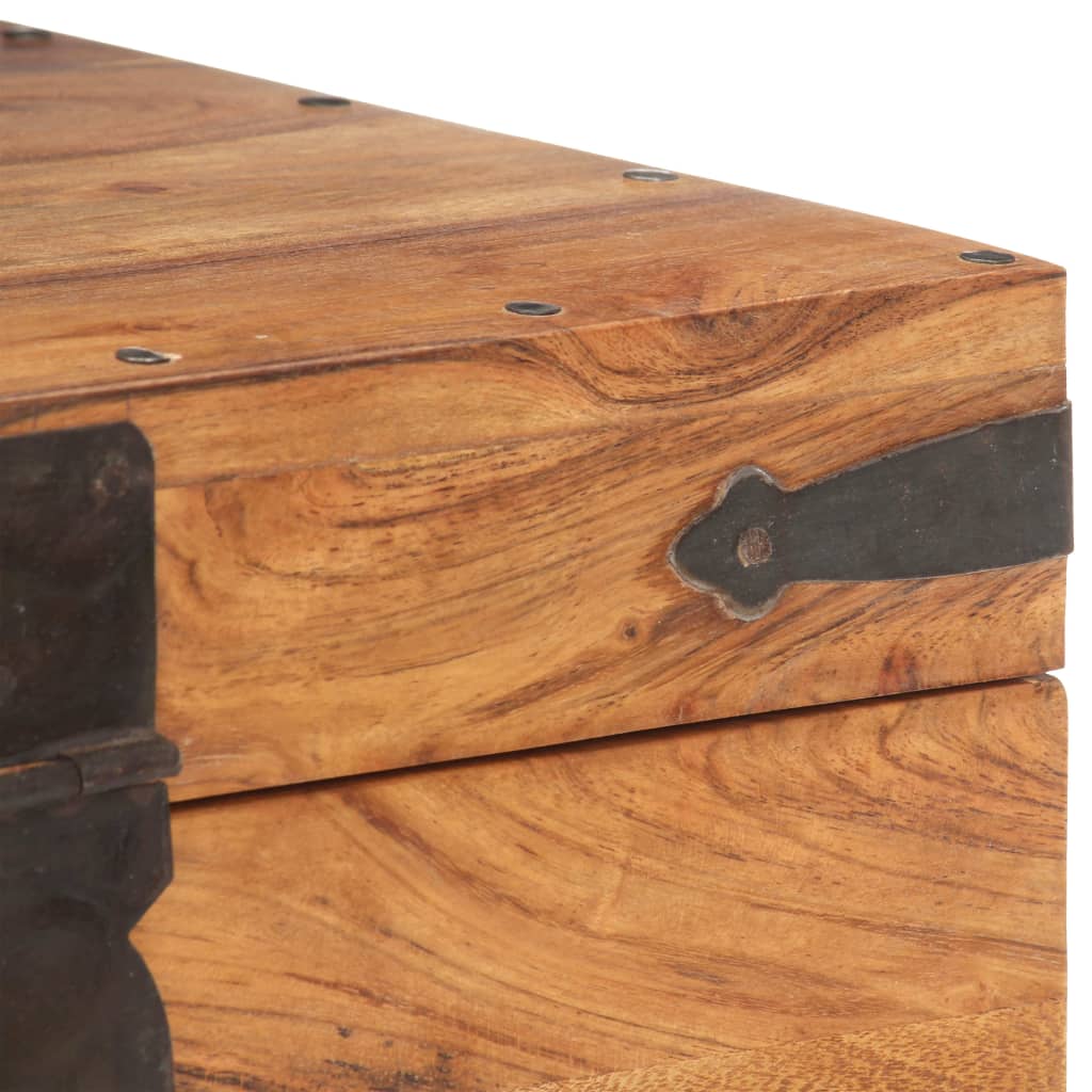 vidaXL Storage box 40x40x40 cm solid acacia wood