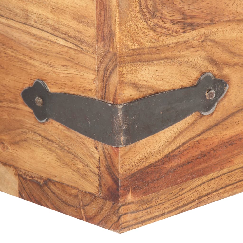 vidaXL Storage box 40x40x40 cm solid acacia wood
