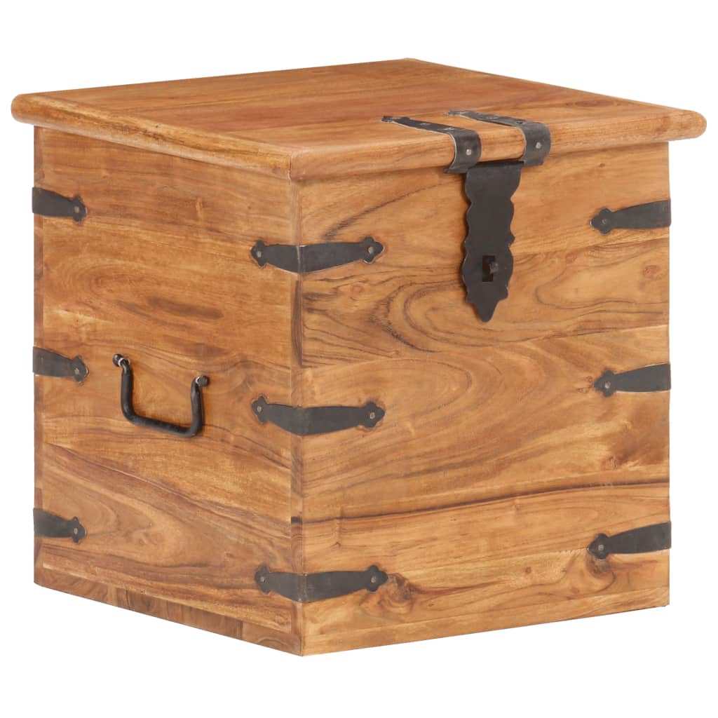 vidaXL Storage box 40x40x40 cm solid acacia wood