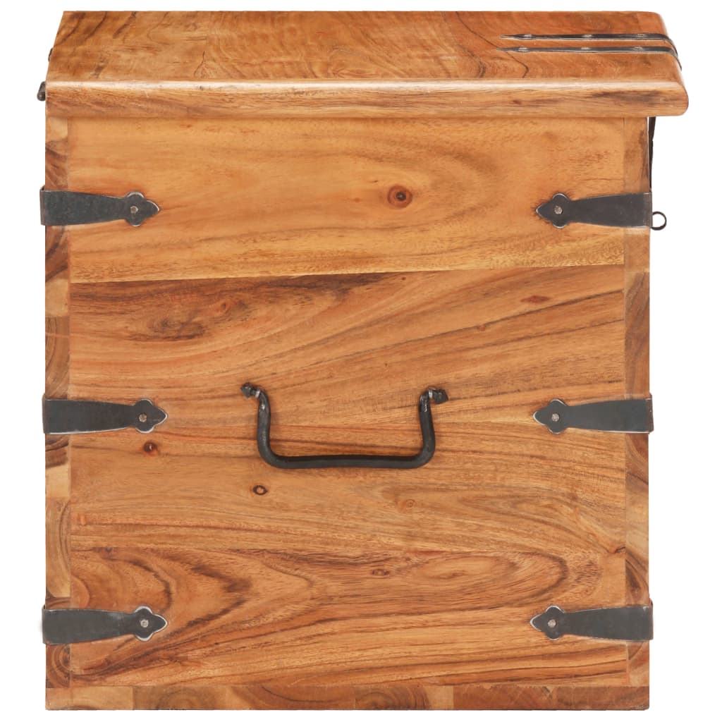 vidaXL Storage box 40x40x40 cm solid acacia wood