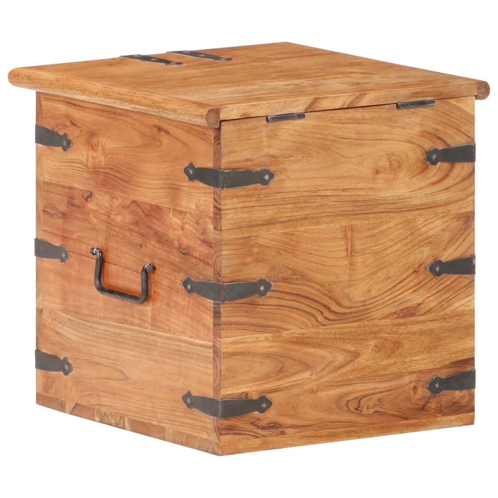 vidaXL Storage box 40x40x40 cm solid acacia wood