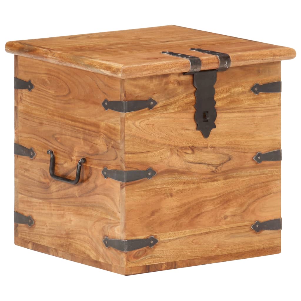 vidaXL Storage box 40x40x40 cm solid acacia wood