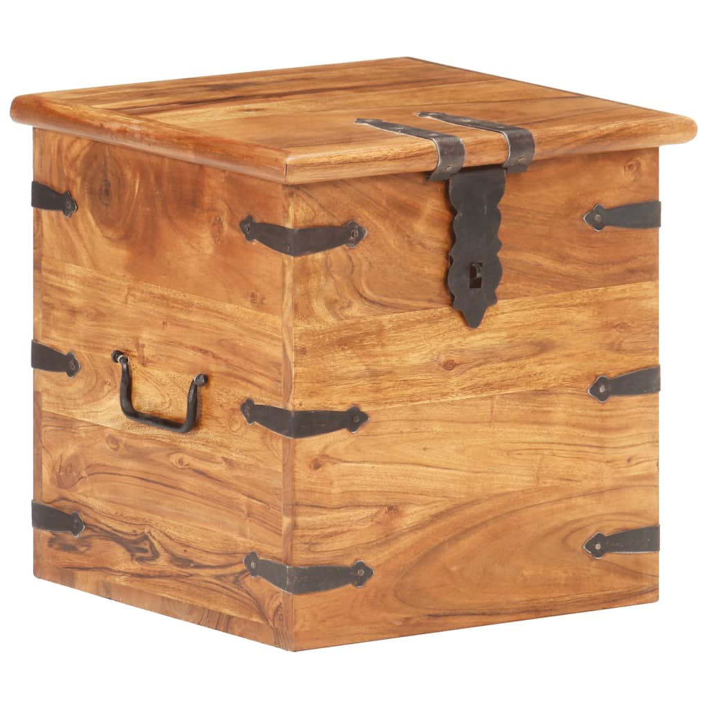 vidaXL Storage box 40x40x40 cm solid acacia wood