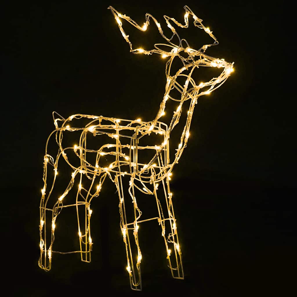 vidaXL 3-piece Christmas Reindeer Light Display with 229 LEDs