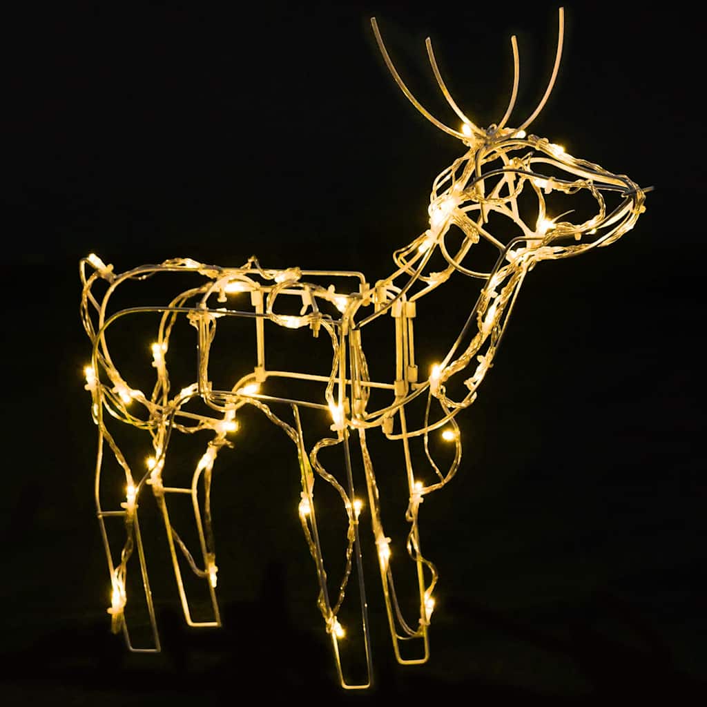 vidaXL 3-piece Christmas Reindeer Light Display with 229 LEDs