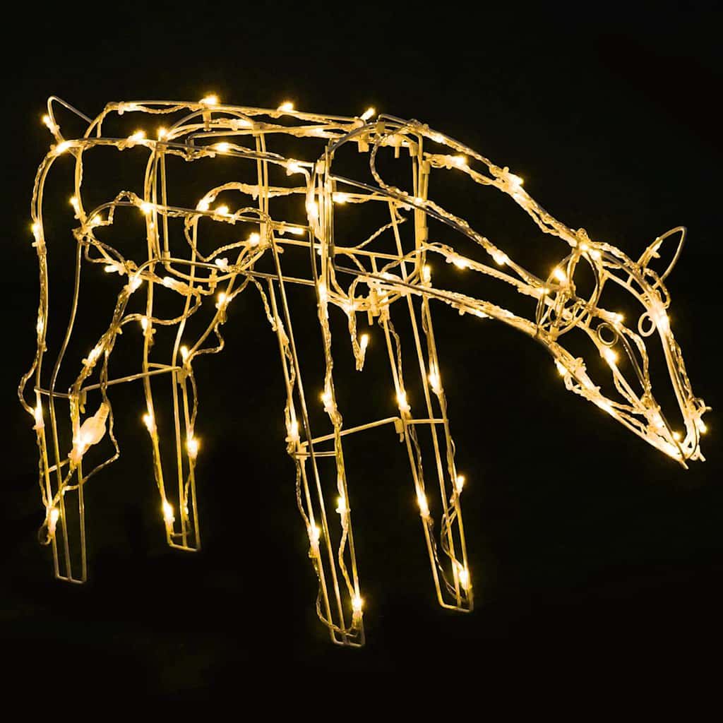 vidaXL 3-piece Christmas Reindeer Light Display with 229 LEDs