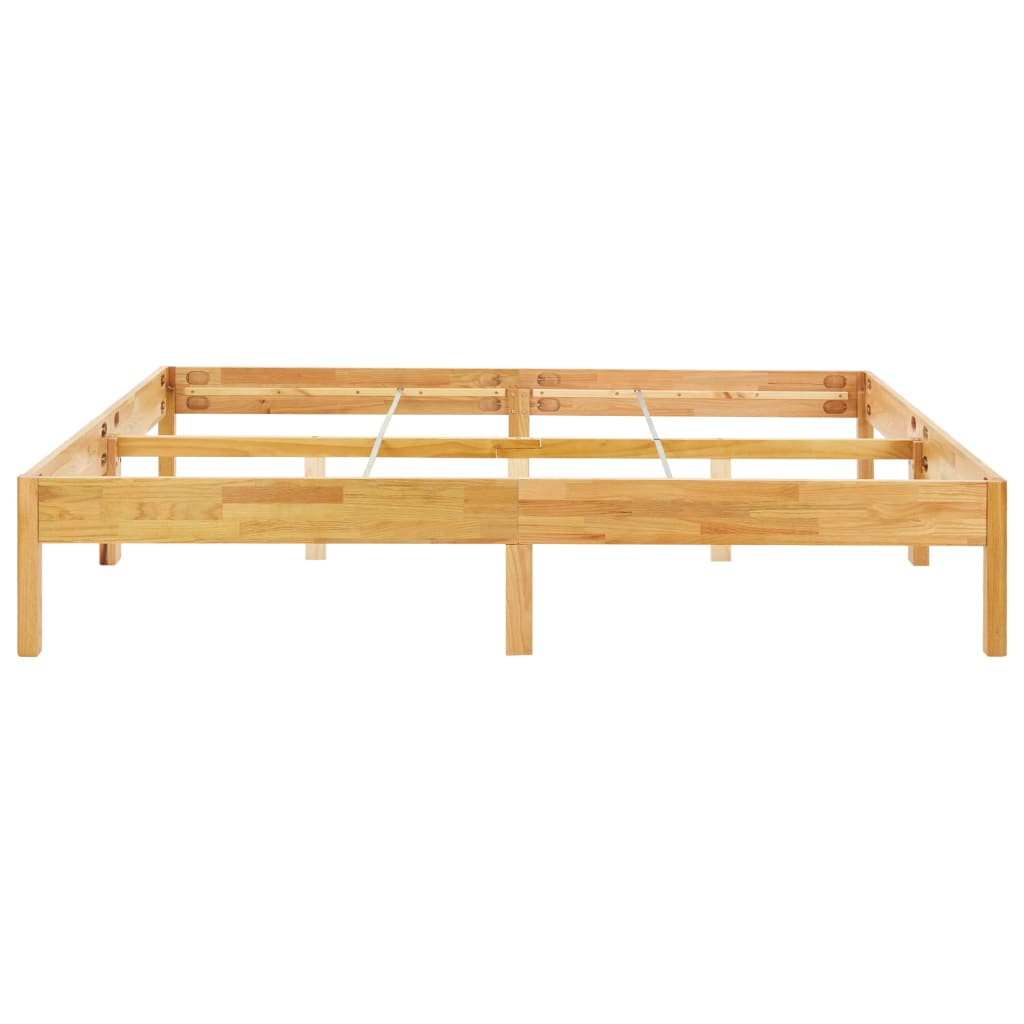 vidaXL Bed Frame Solid Oak Wood 180x200 cm