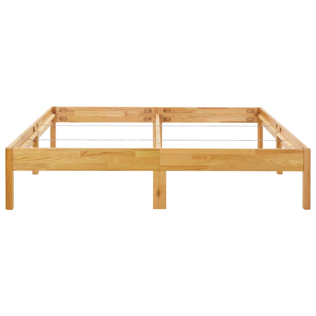 vidaXL Bed Frame Solid Oak Wood 180x200 cm