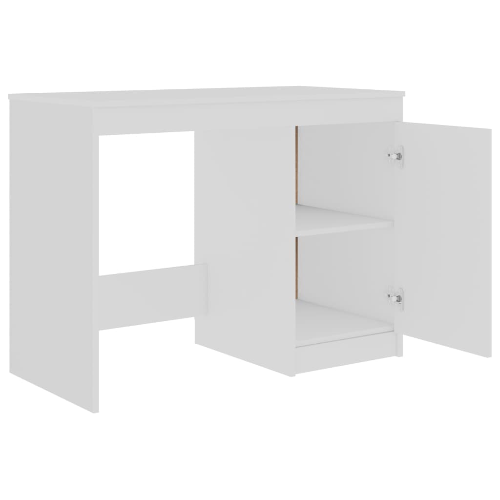 vidaXL Bureau 140x50x76 cm bewerkt hout wit