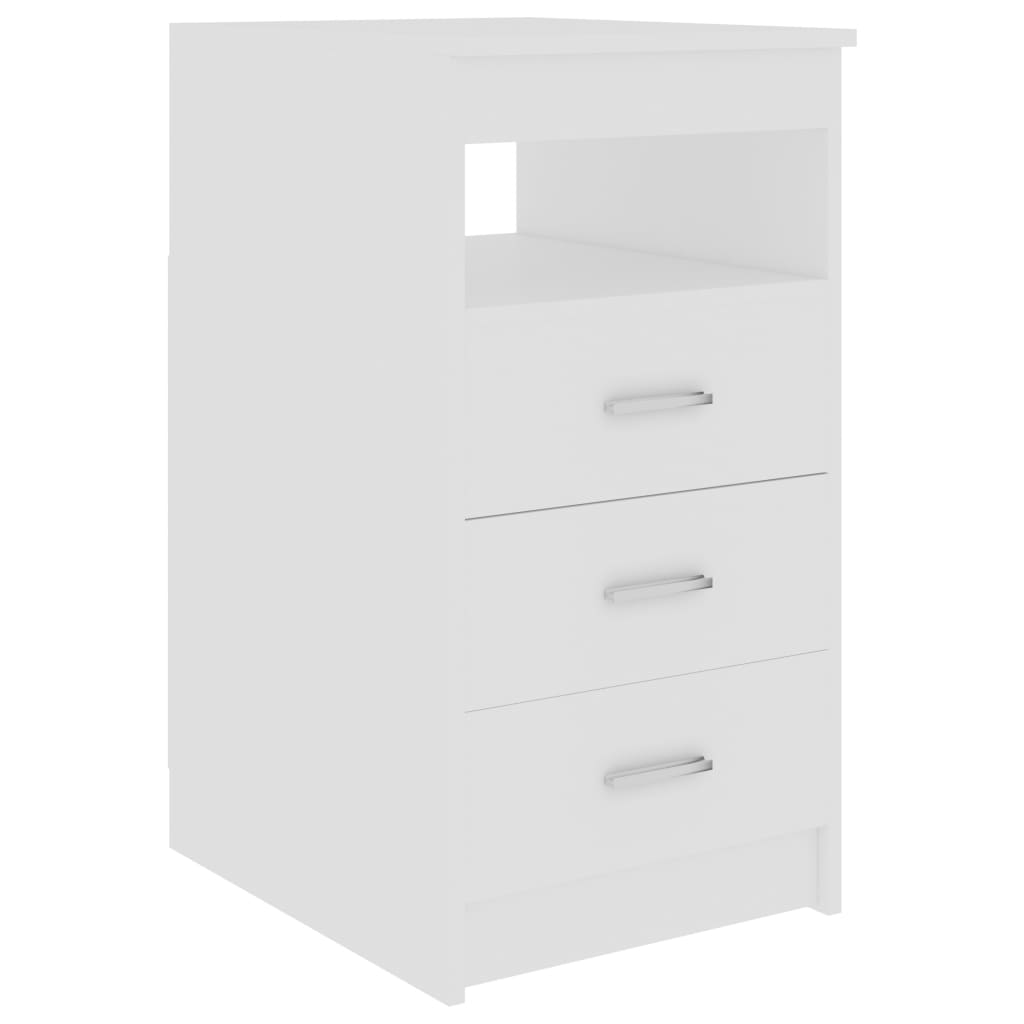 vidaXL Bureau 140x50x76 cm bewerkt hout wit