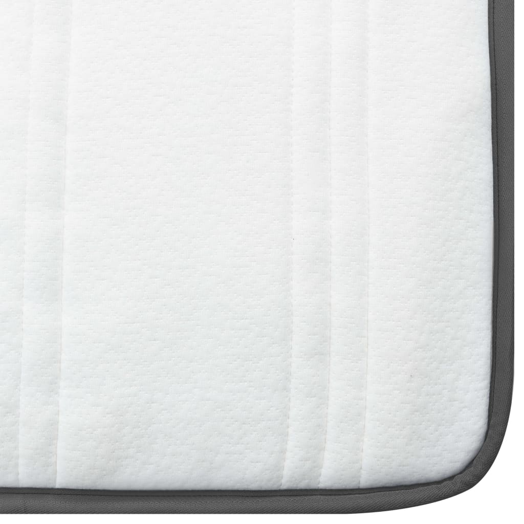 vidaXL Box spring bed fabric dark grey 80x200 cm