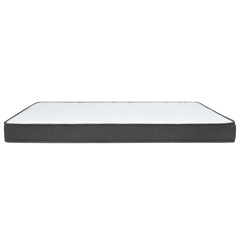 vidaXL Box spring bed fabric dark grey 80x200 cm