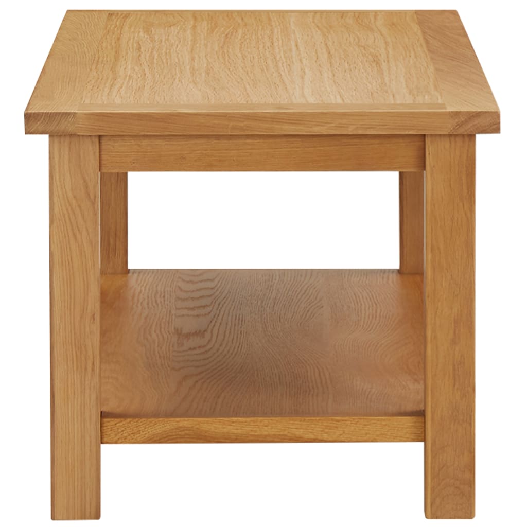 vidaXL Table de salon 90x45x40 cm massif eikenhout
