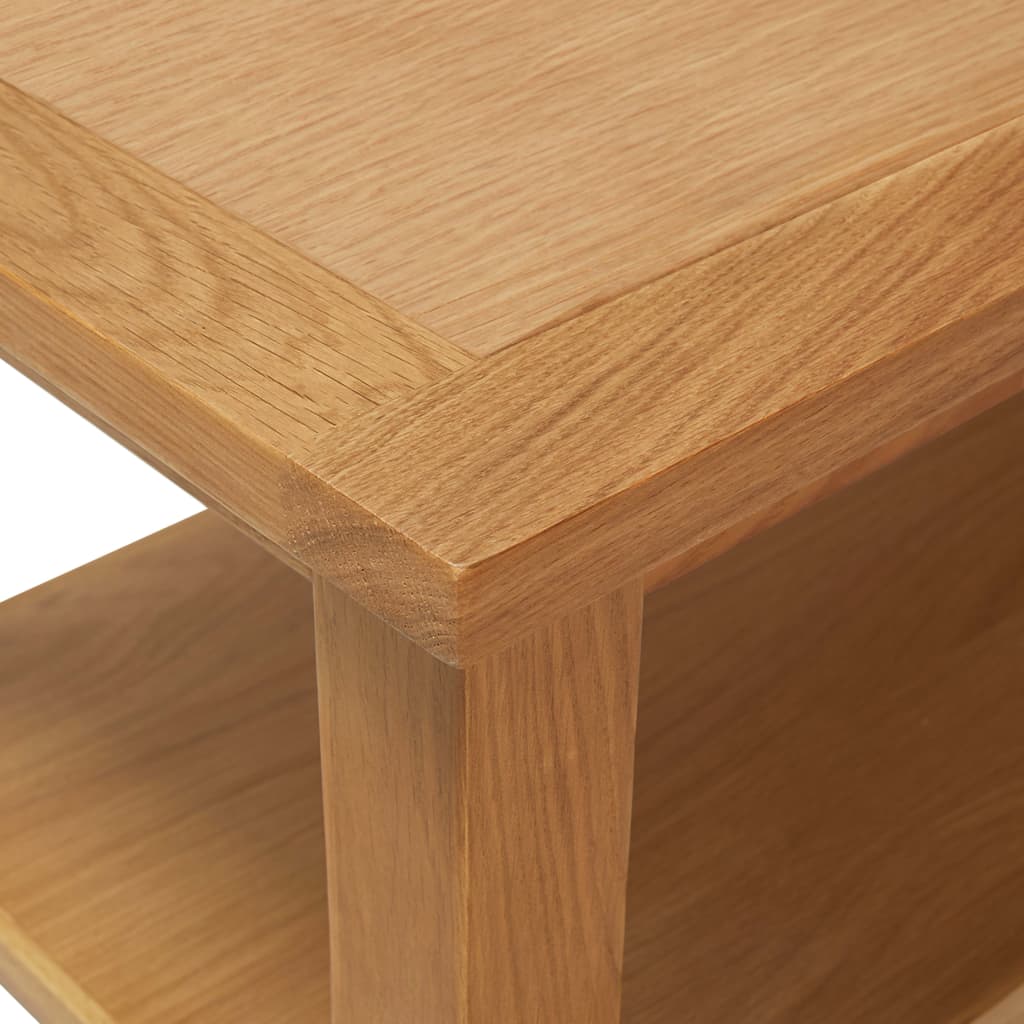 vidaXL Table de salon 90x45x40 cm massif eikenhout