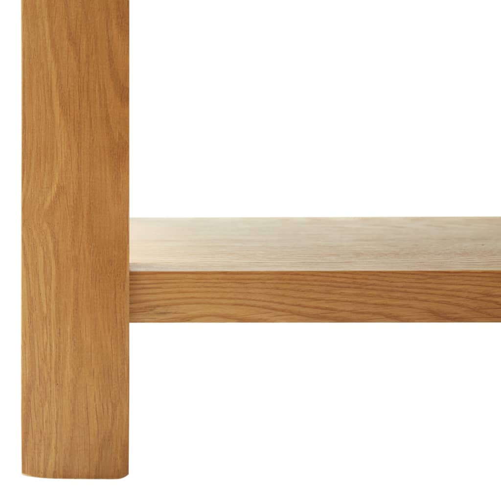 vidaXL Table de salon 90x45x40 cm massif eikenhout