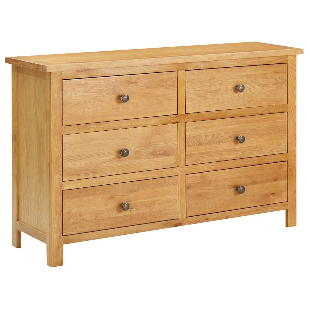 vidaXL Ladekast 105x33,5x73 cm massif eikenhout