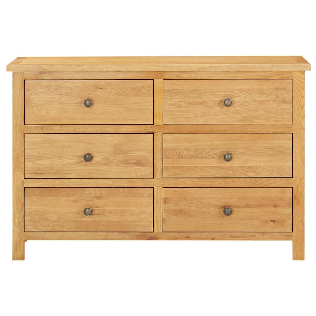 vidaXL Ladekast 105x33,5x73 cm massif eikenhout