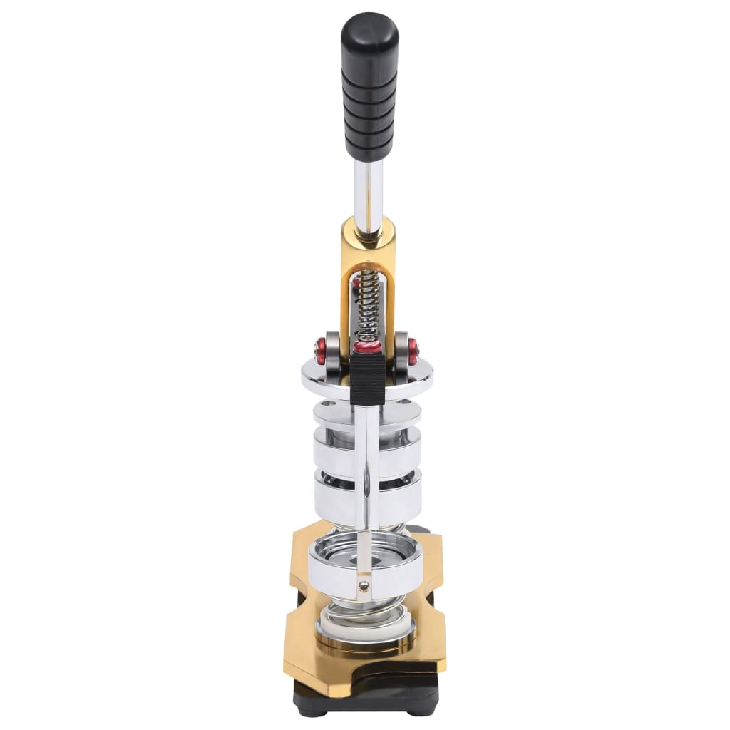 vidaXL Button Maker Machine with Circle Cutter Rotary Punch 58 mm