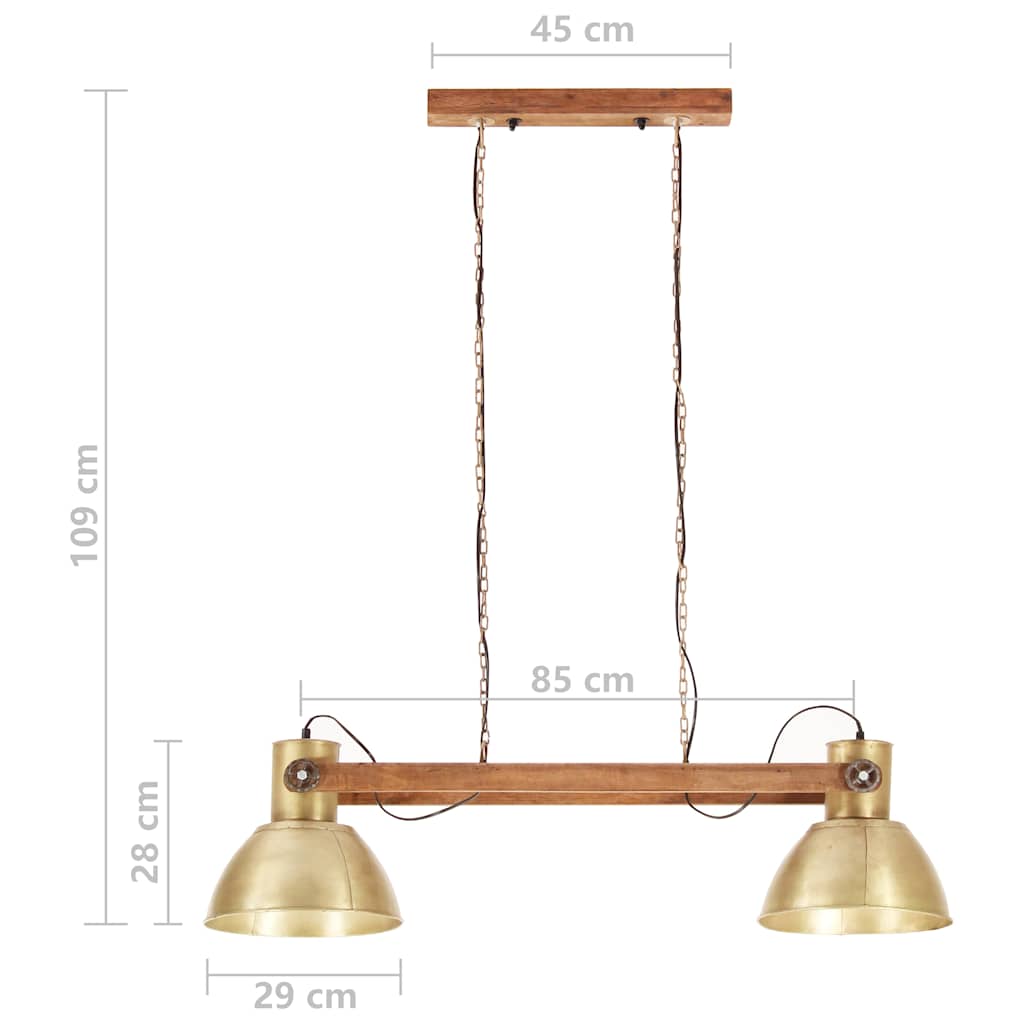vidaXL Hanglamp industrieel 25 W E27 109 cm zilverkleurig
