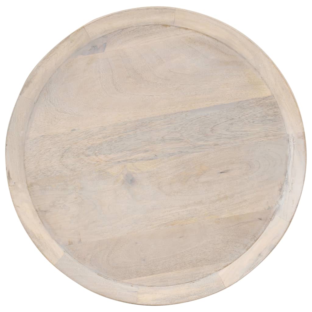 vidaXL Bijzettafel Ø60x75 cm massief mangohout