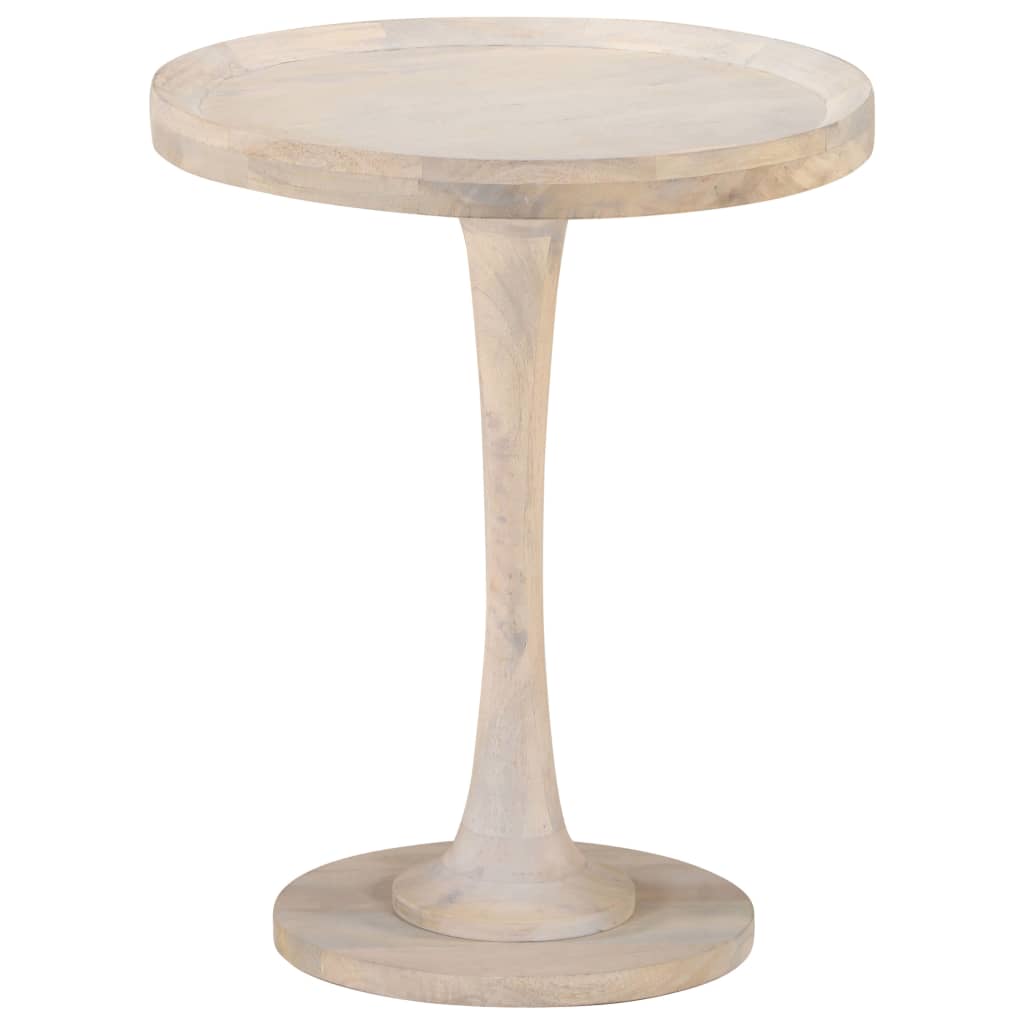 vidaXL Bijzettafel Ø60x75 cm massief mangohout