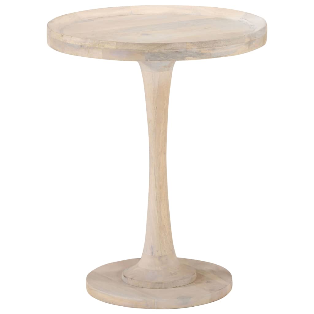 vidaXL Bijzettafel Ø60x75 cm massief mangohout