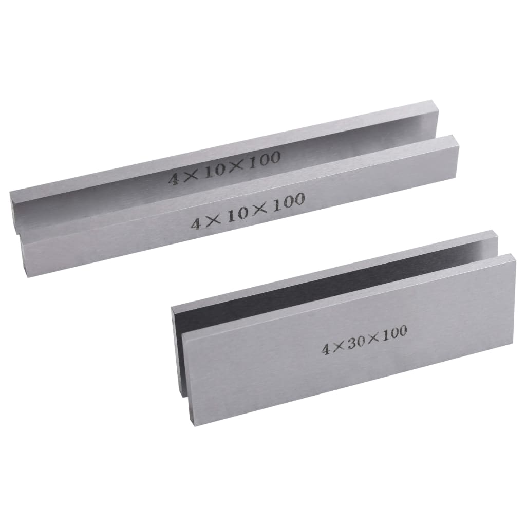 vidaXL Parallel Gauge Blocks 18 pcs 100 mm 10-42 mm