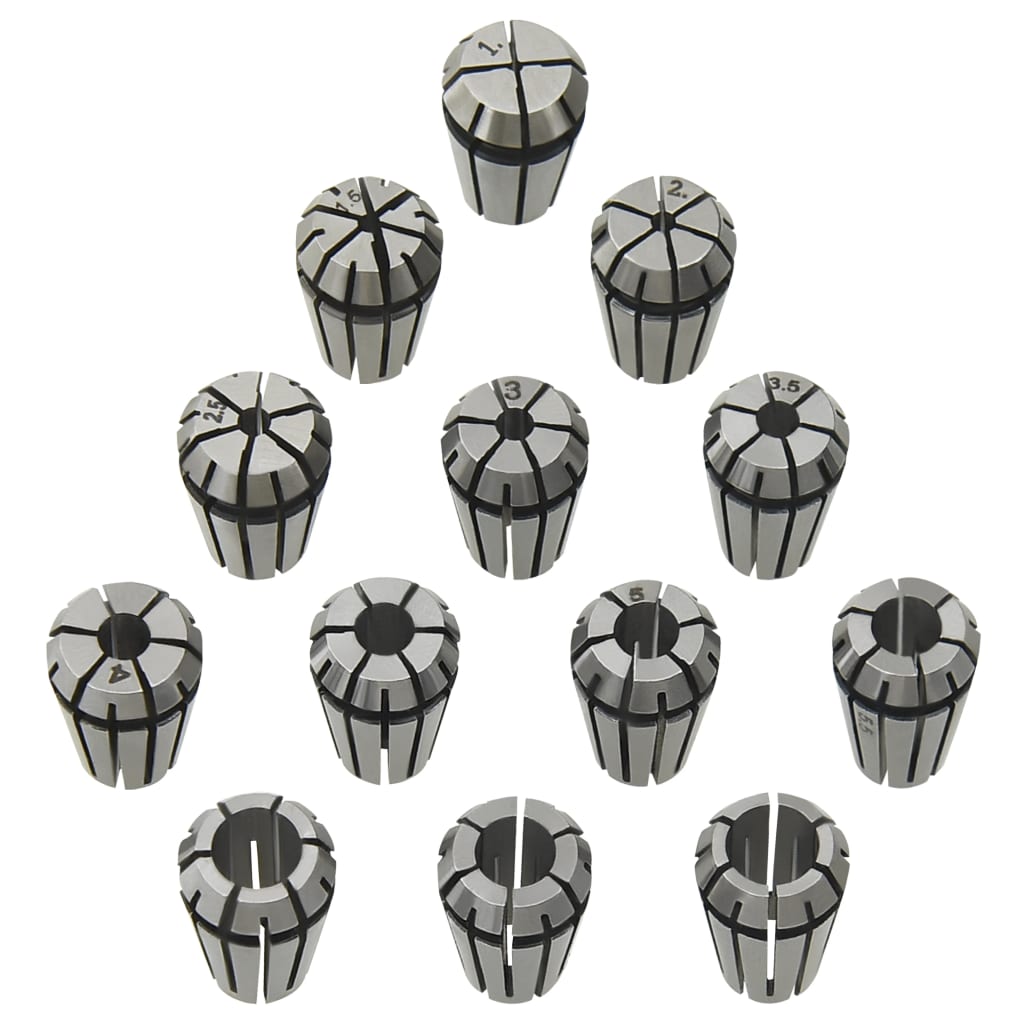 vidaXL 13-piece ER11 Collet Chuck Set