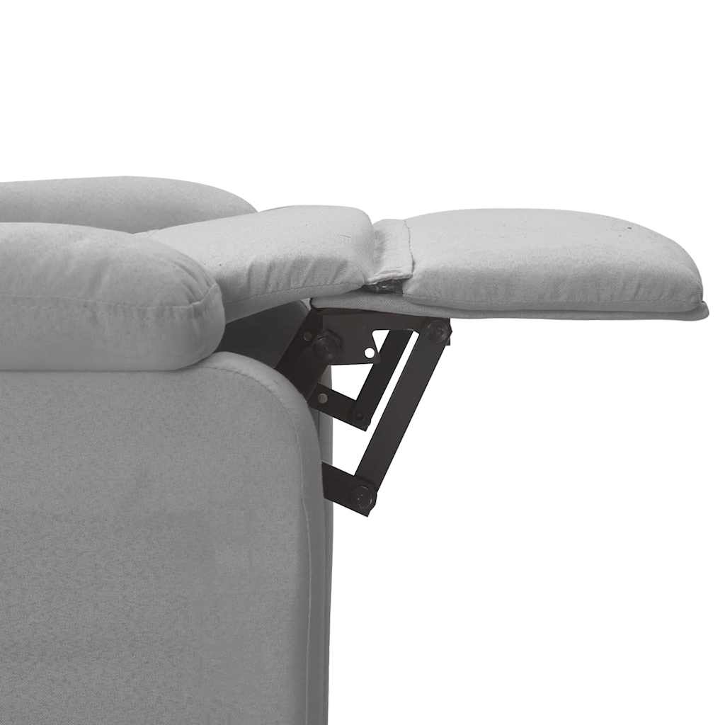 vidaXL Massage chair fabric light grey