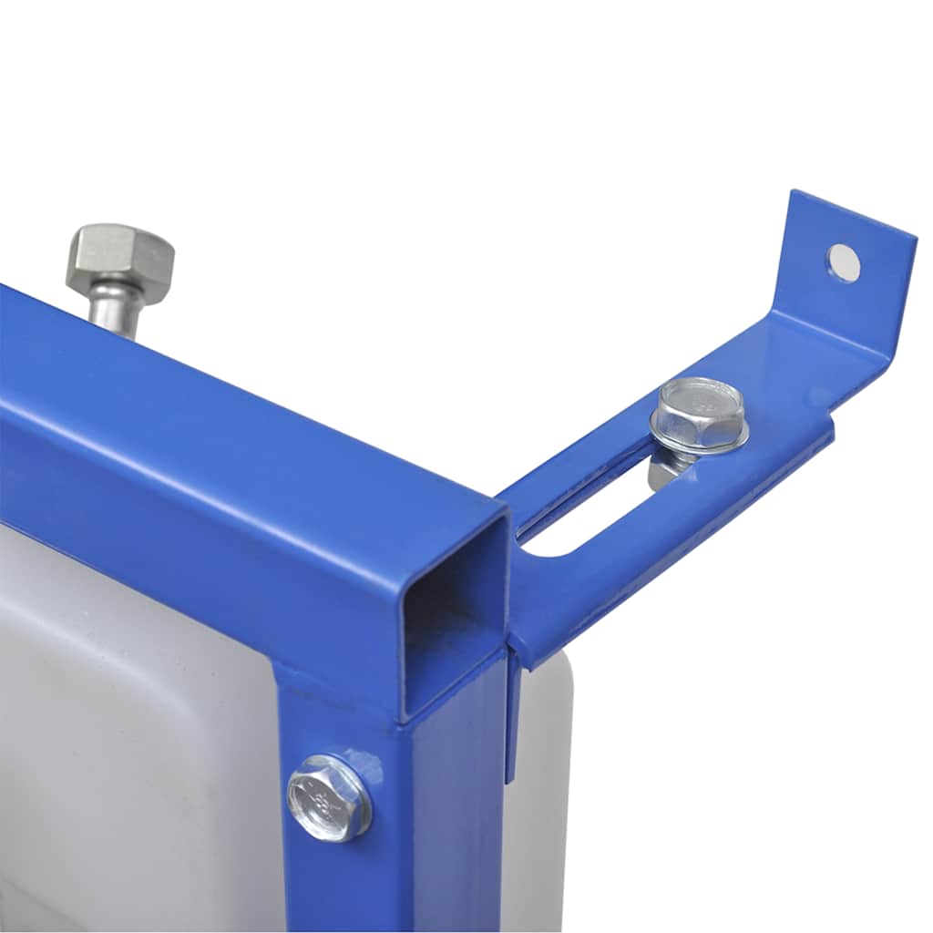 vidaXL Hangend toilet randloos met verborgen stortbak keramiek wit