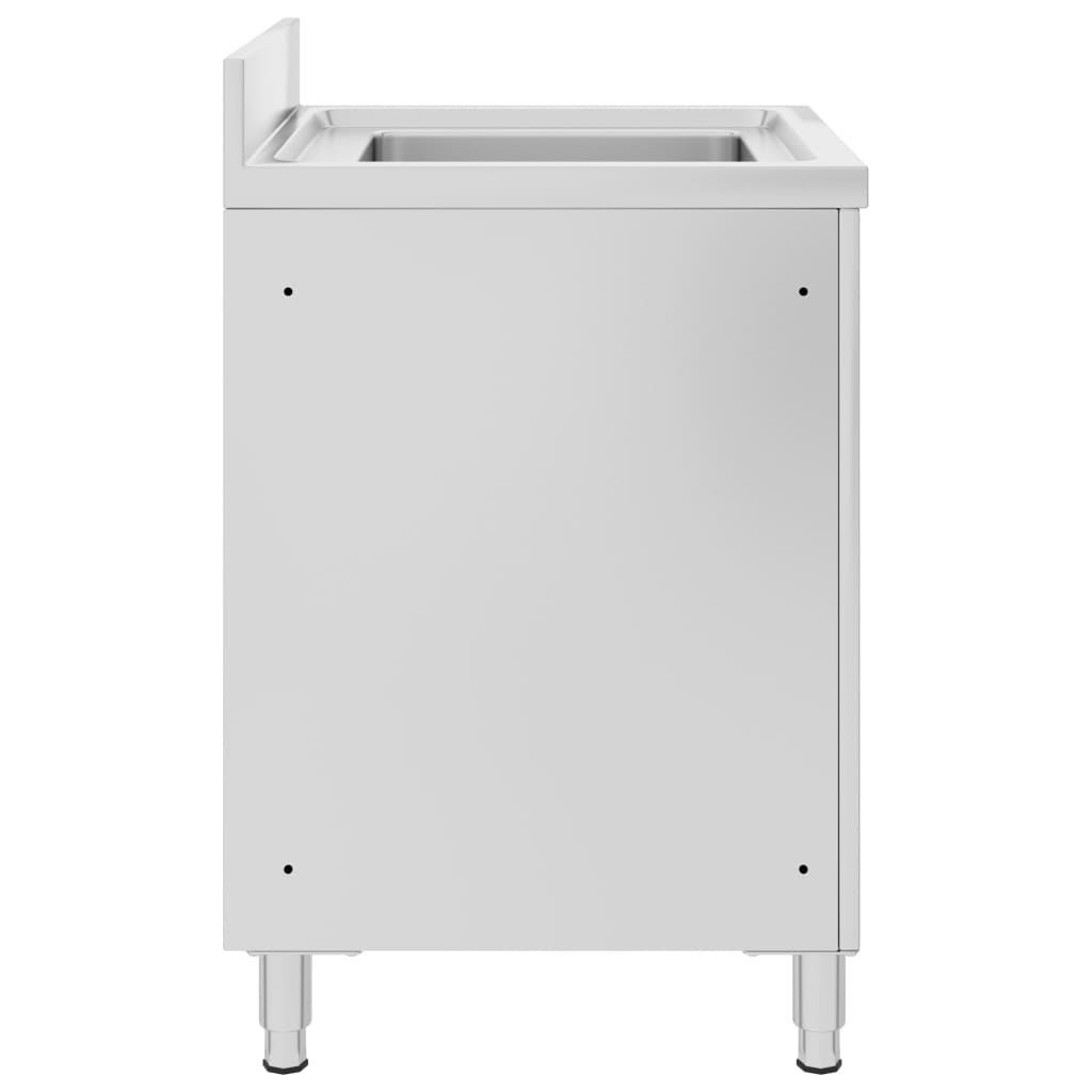 vidaXL Papier peint commercial 60x60x96 cm acier inoxydable