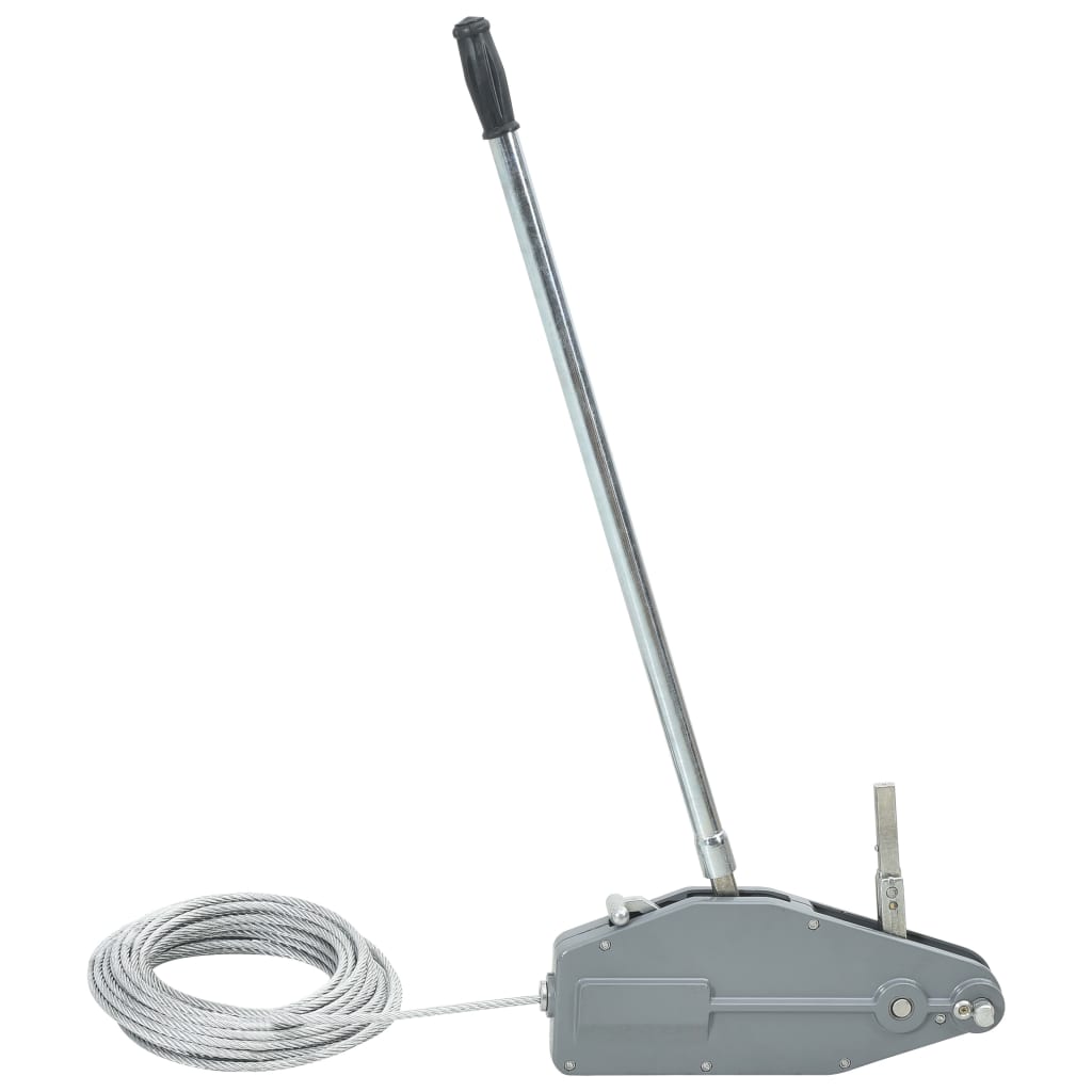 vidaXL Winch with Steel Cable 800 kg